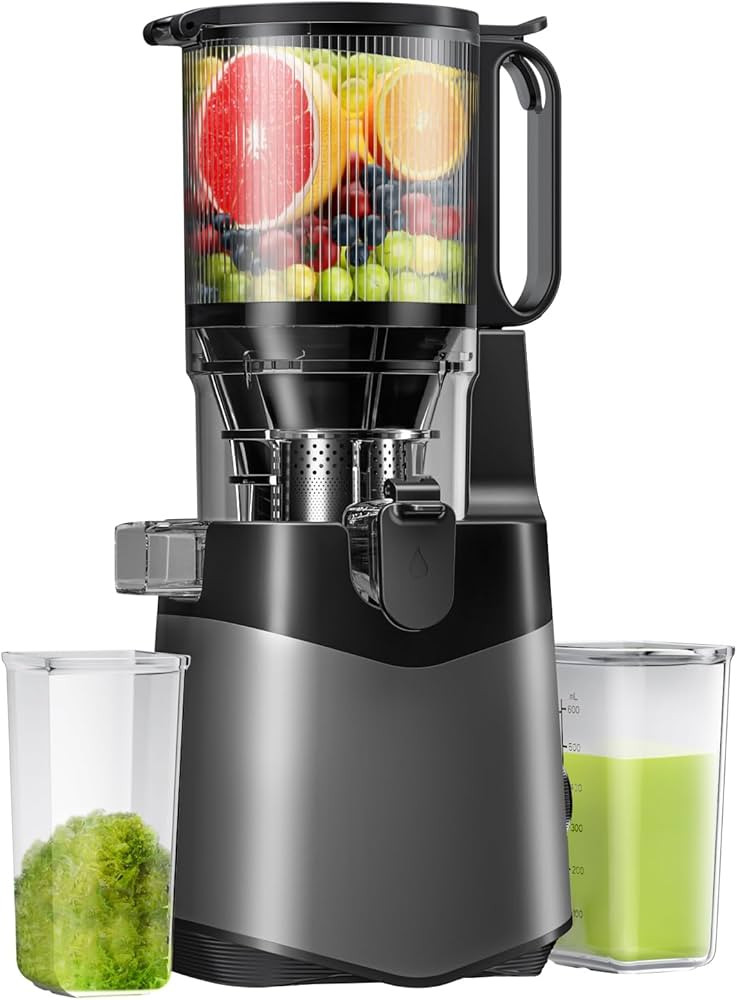 Cold Press Juicer,5.8" Extra Large Feed Chute Fit Whole Fruits & Vegetables,350W Slow Masticating... | Amazon (US)