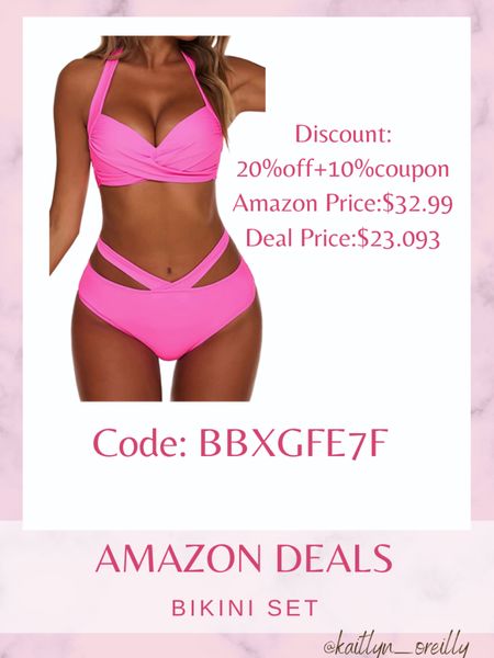 Amazon deals. Check out this cute bikini set 

amazon , amazon deals , amazon swim , swim , bikini , spring outfit  , resort wear , vacation outfit , swimwear , bikini set , matching set , swimsuit cover up , cover up , amazon must haves , amazon find , amazon finds , amazon travel , travel 

#LTKswim #LTKSeasonal #LTKsalealert #LTKunder100 #LTKunder50 #LTKFind