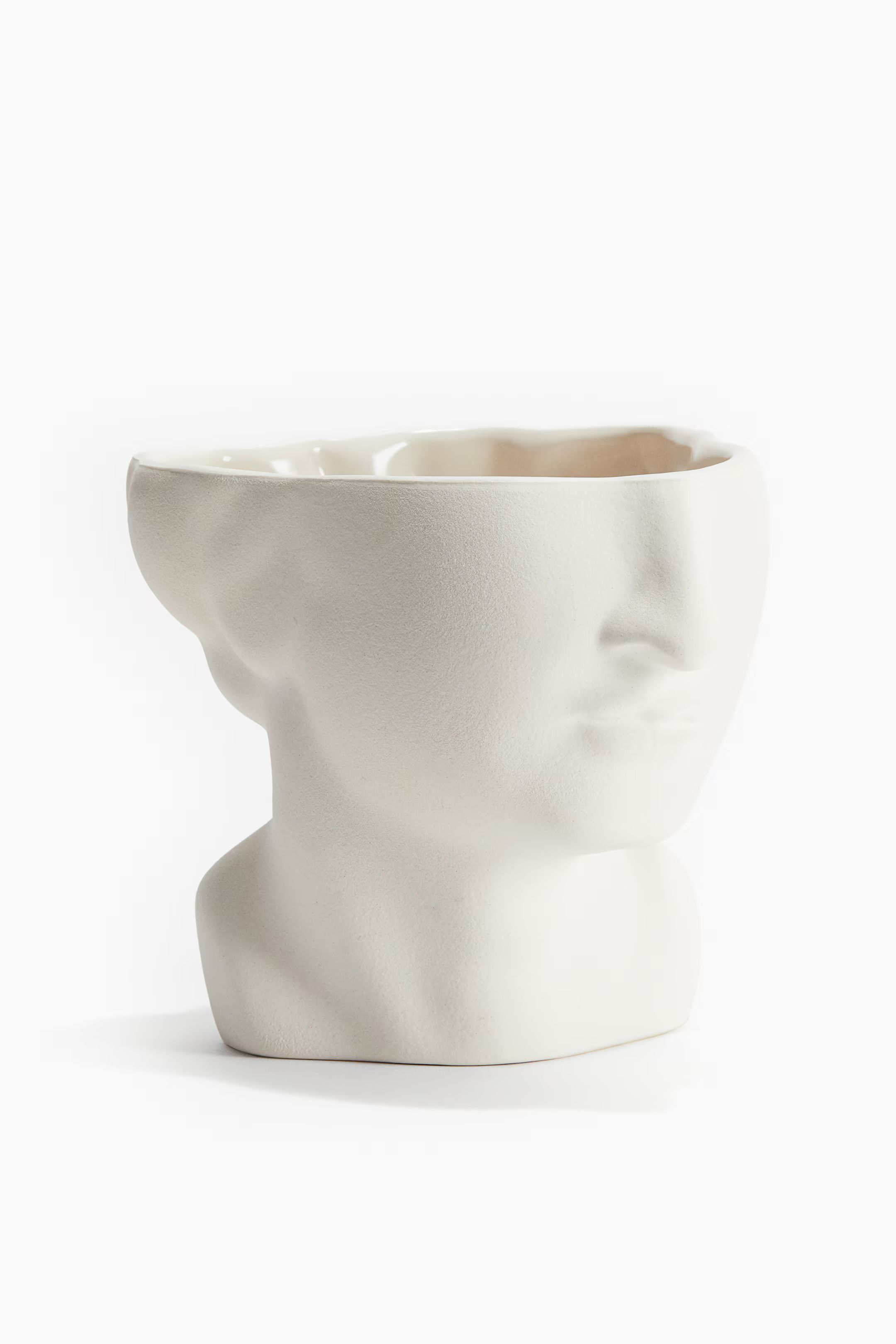 Stoneware plant pot - White - Home All | H&M GB | H&M (UK, MY, IN, SG, PH, TW, HK)