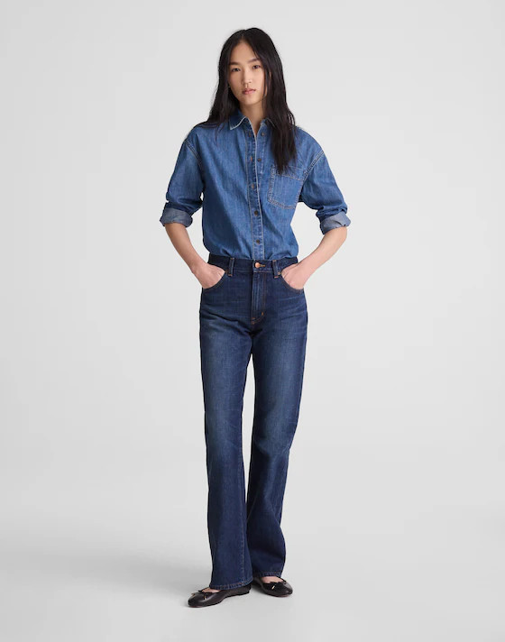 Relaxed Bootcut Jeans in Japanese Denim | Madewell