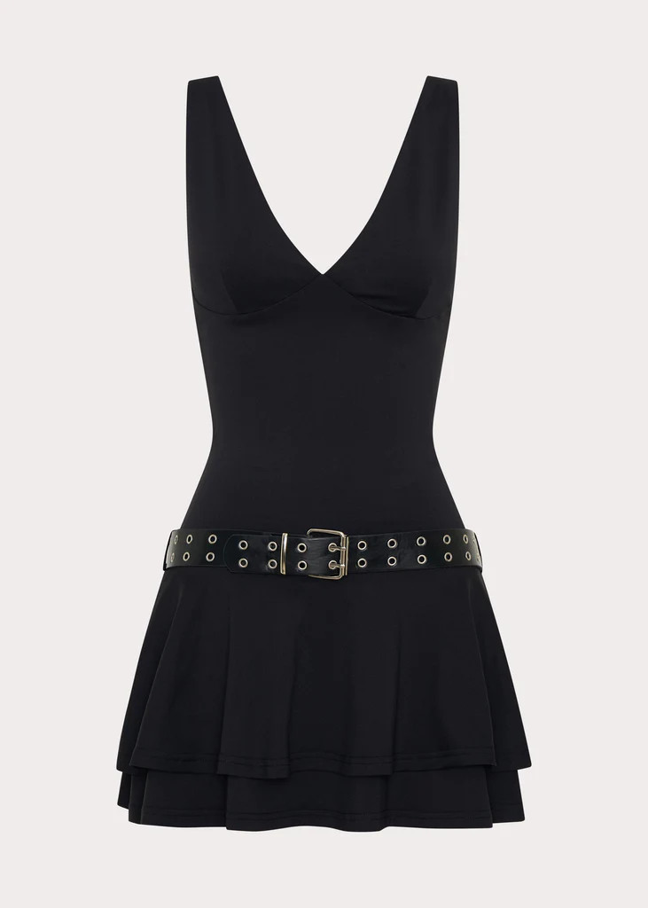 Gold Coast Mini Dress - Black | Peppermayo (Global)