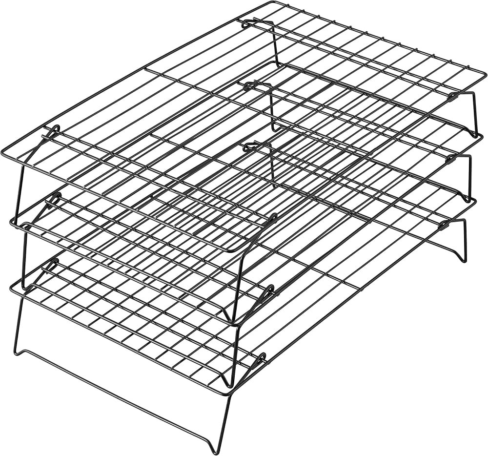 Wilton Excelle Elite 3-Tier Cooling Rack for Cookies, Cake and More - Cool Batches of Cookies, Ca... | Amazon (US)