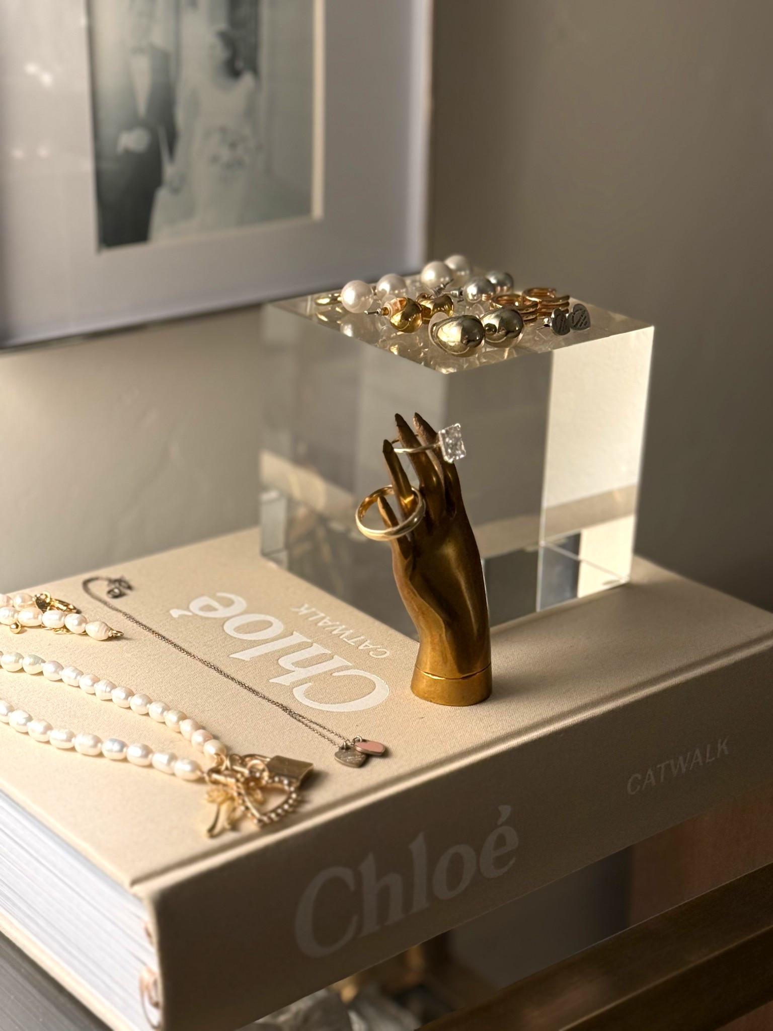 Jewelry organization! 🤍 I love my crystal cube from Alice Lane Home with the princess hand to fit my rings! 

#LTKgrwm #LTKselfcare #LTKHome