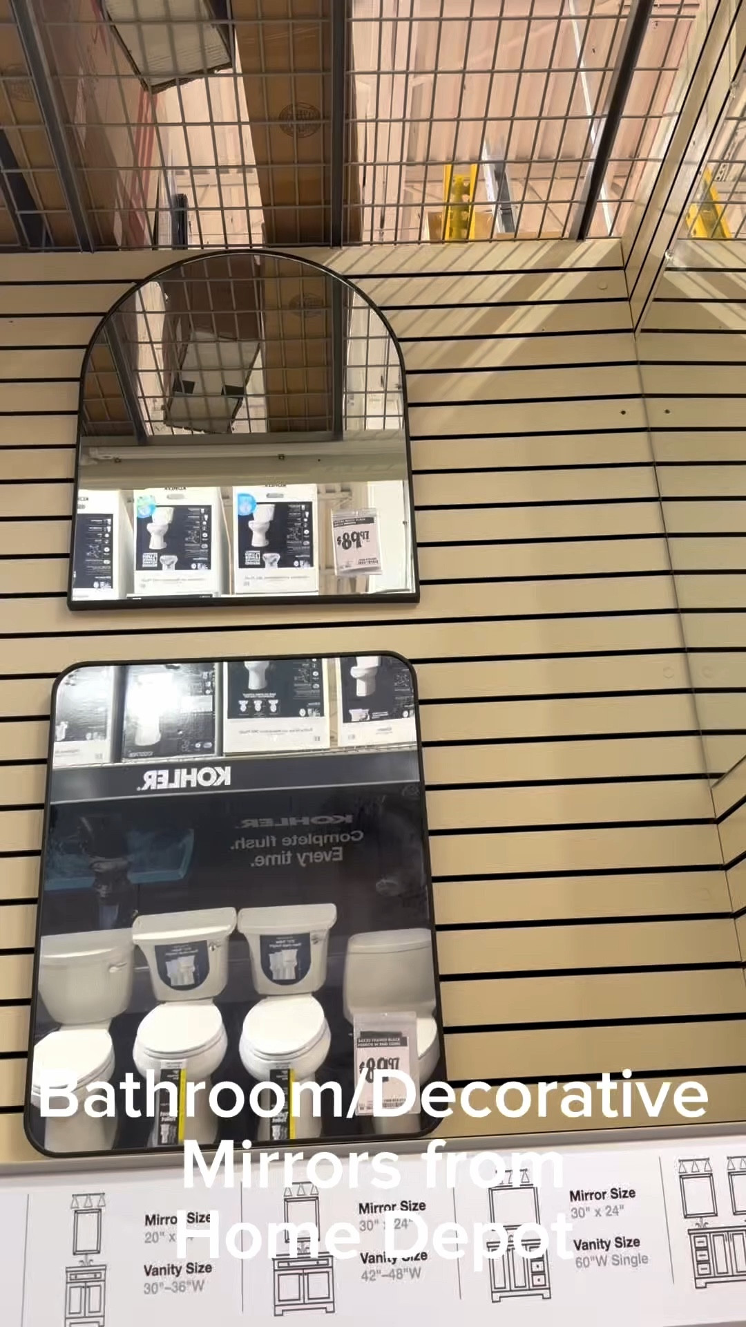 Sometimes a simple mirror is what you need and Home Depot is the place to find it every time. These mirrors can be used in a variety of ways - bathrooms, hallways, accent walls - and will instantly add light reflection to any room. #mirrors #homedepot #bathroommirror 

#LTKHome