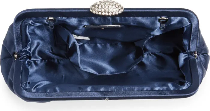 Concord Pleated Satin Frame Clutch | Nordstrom