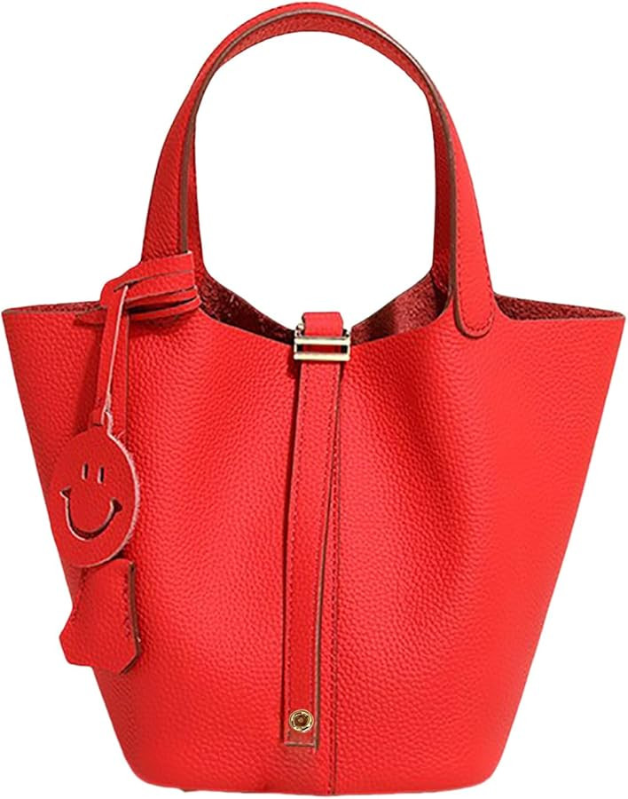 Genuine Leather-Handbags-Elegant & Fashionable-Portable,fashion-Female Bag-Lightweight for Work &... | Amazon (US)