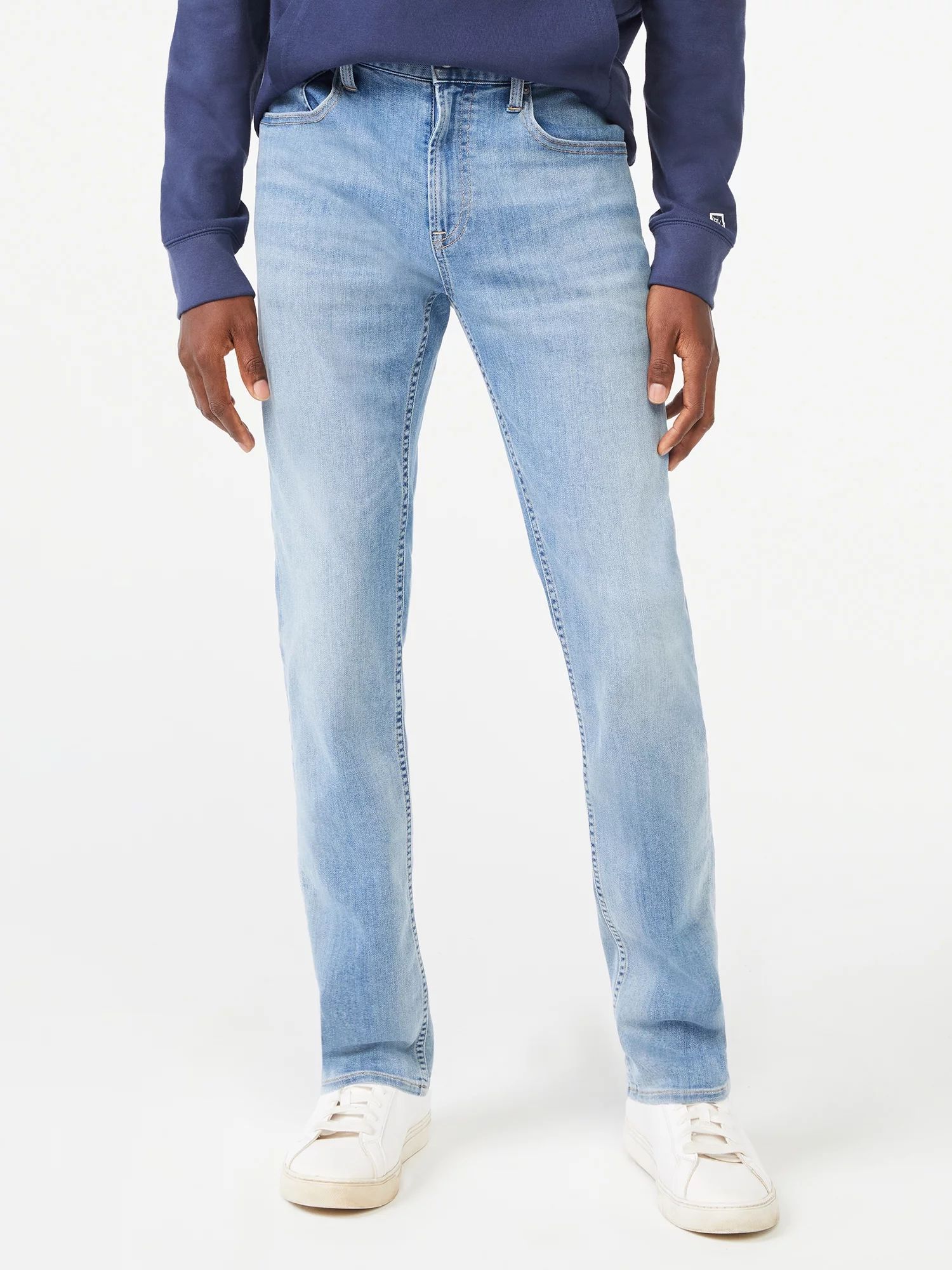 Free Assembly Men's Mid Rise Slim Jeans - Walmart.com | Walmart (US)