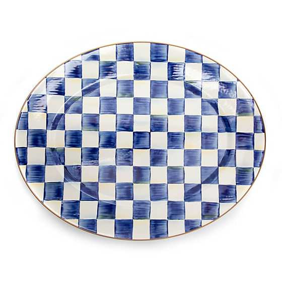 Royal Check Large Oval Platter | MacKenzie-Childs