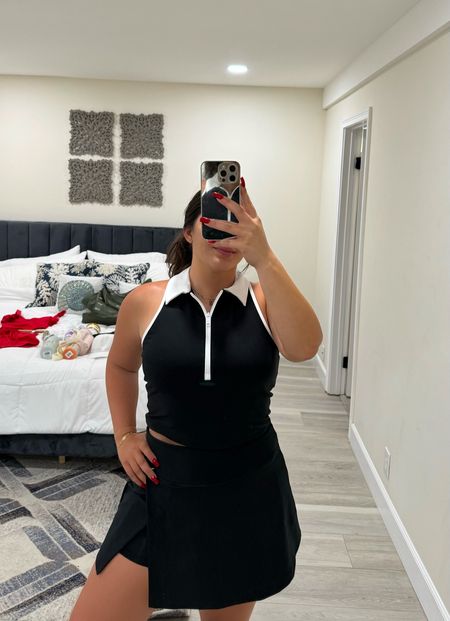 If you’re looking for a good active set, this one is so cute and comfy!!! It’s a tennis skirt and tank top but honestly you can make it look like a dress too by just pulling up the skirt a little!!! The skirt also comes in other colors too so you can mix and match! 

#LTKFitness #LTKFindsUnder50 #LTKActive