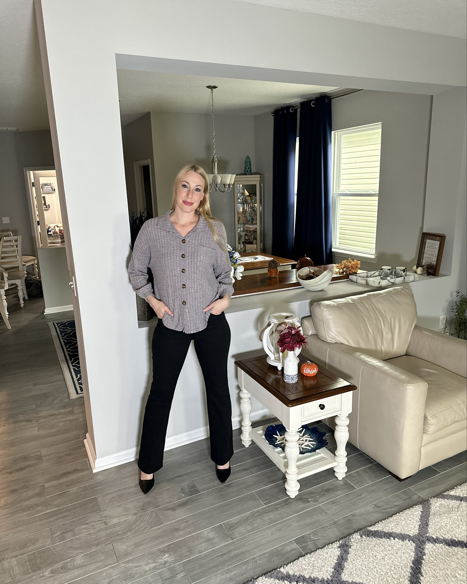 Super soft button up shirt 
🩵 fits oversized, but true to size, wearing small
🩵 great for work or running errands 

#LTKWorkwear #LTKFindsUnder50 #LTKStyleTip