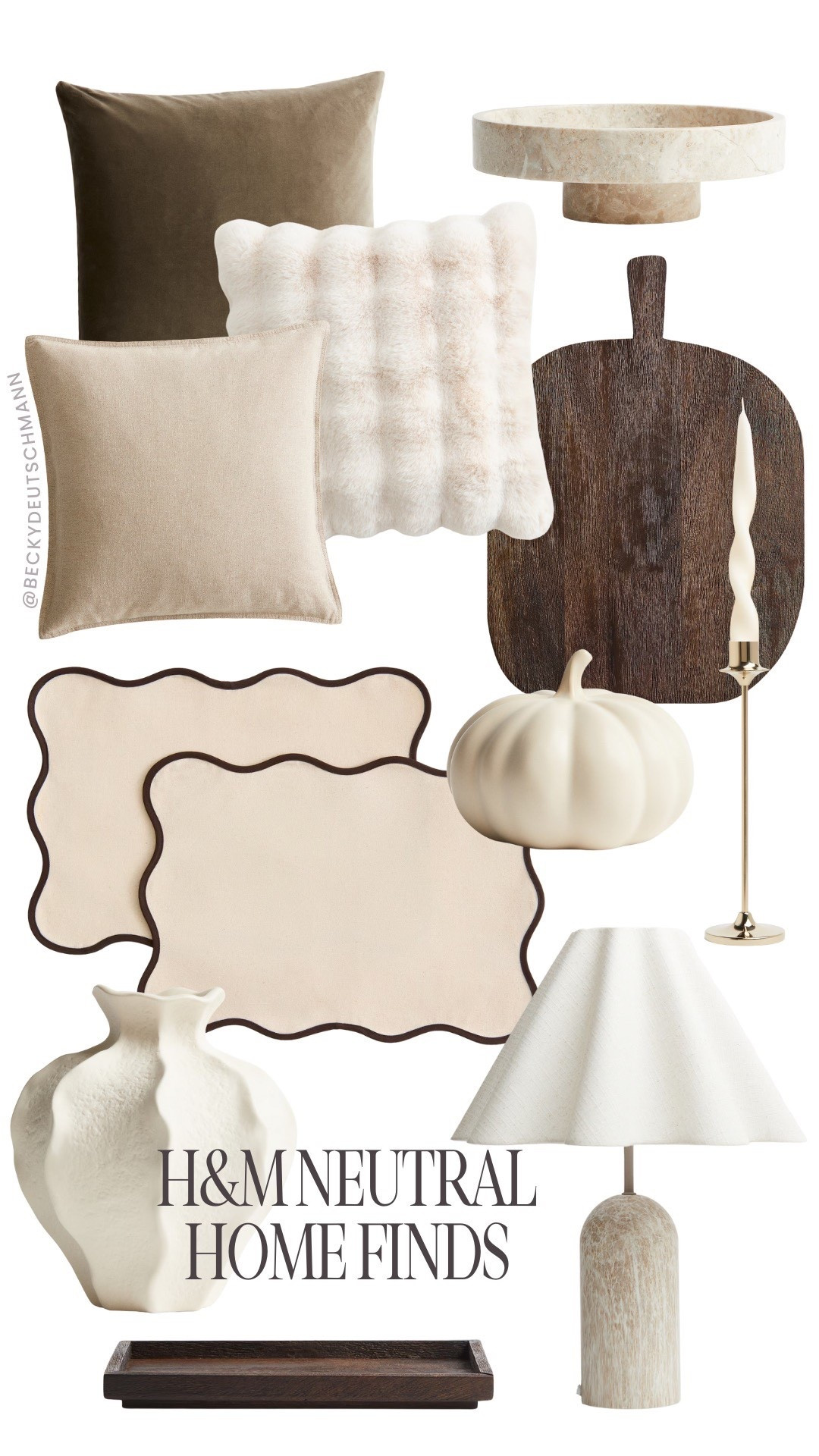 Affordable neutral home finds from H&M🤍