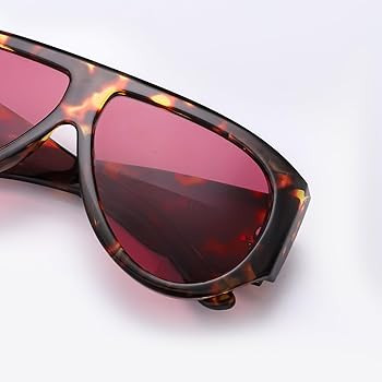 Retro Oversized Aviator Sunglasses for Women Men Trendy 70s Classic Vintage Designer Sun Glasses | Amazon (US)