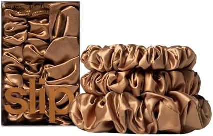 slip Back to Basics Copper Midi & Large Scrunchie Set | Includes 2 Midi & 1 Large Pure Silk Scrun... | Amazon (US)