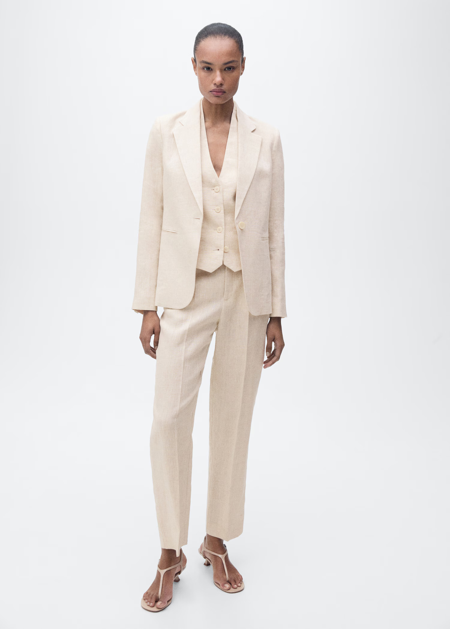Linen suit trousers - Women | MANGO USA | Mango (US/MX/AU)