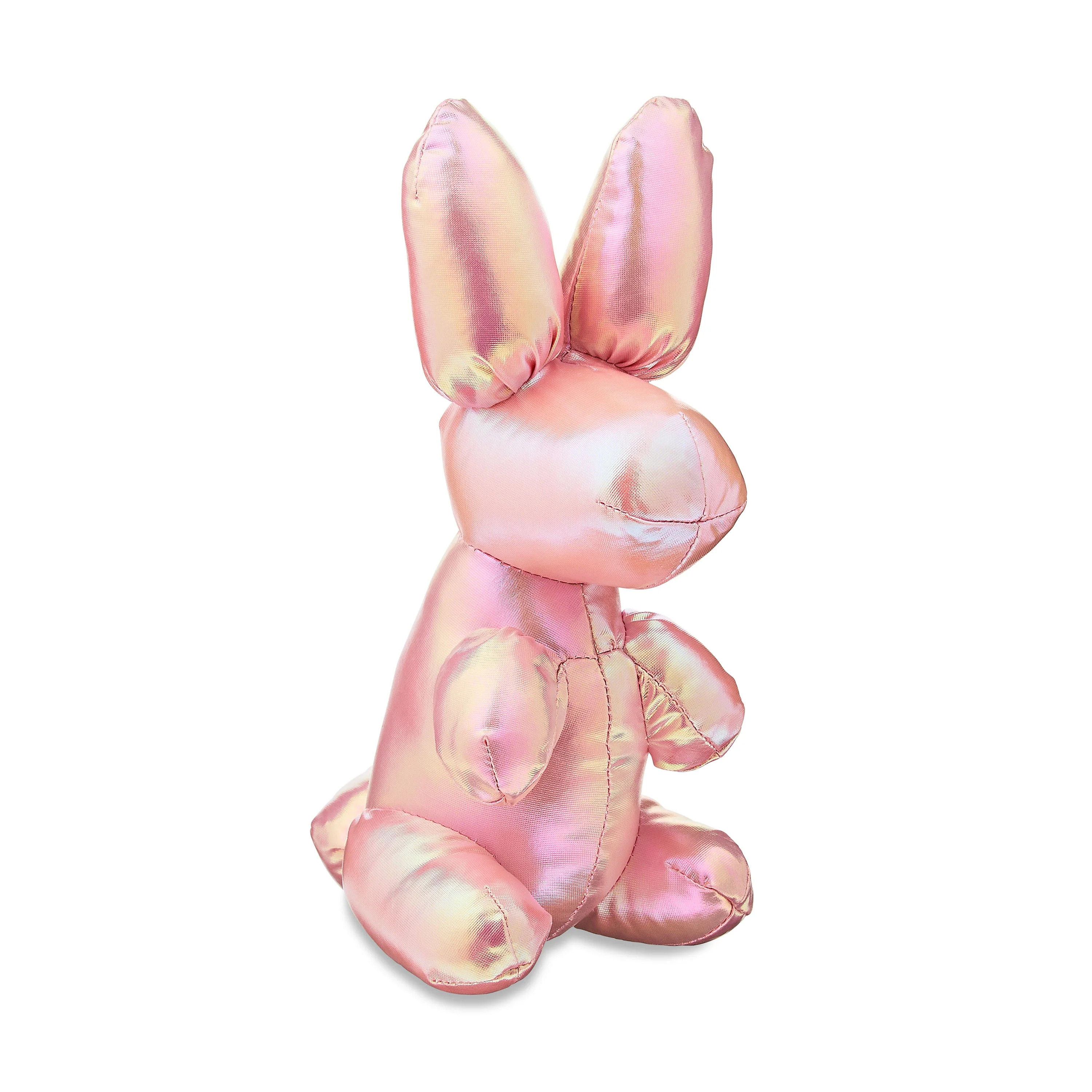 Easter Pink Balloon Animal Bunny Plush, 9 in, by Way To Celebrate | Walmart (US)