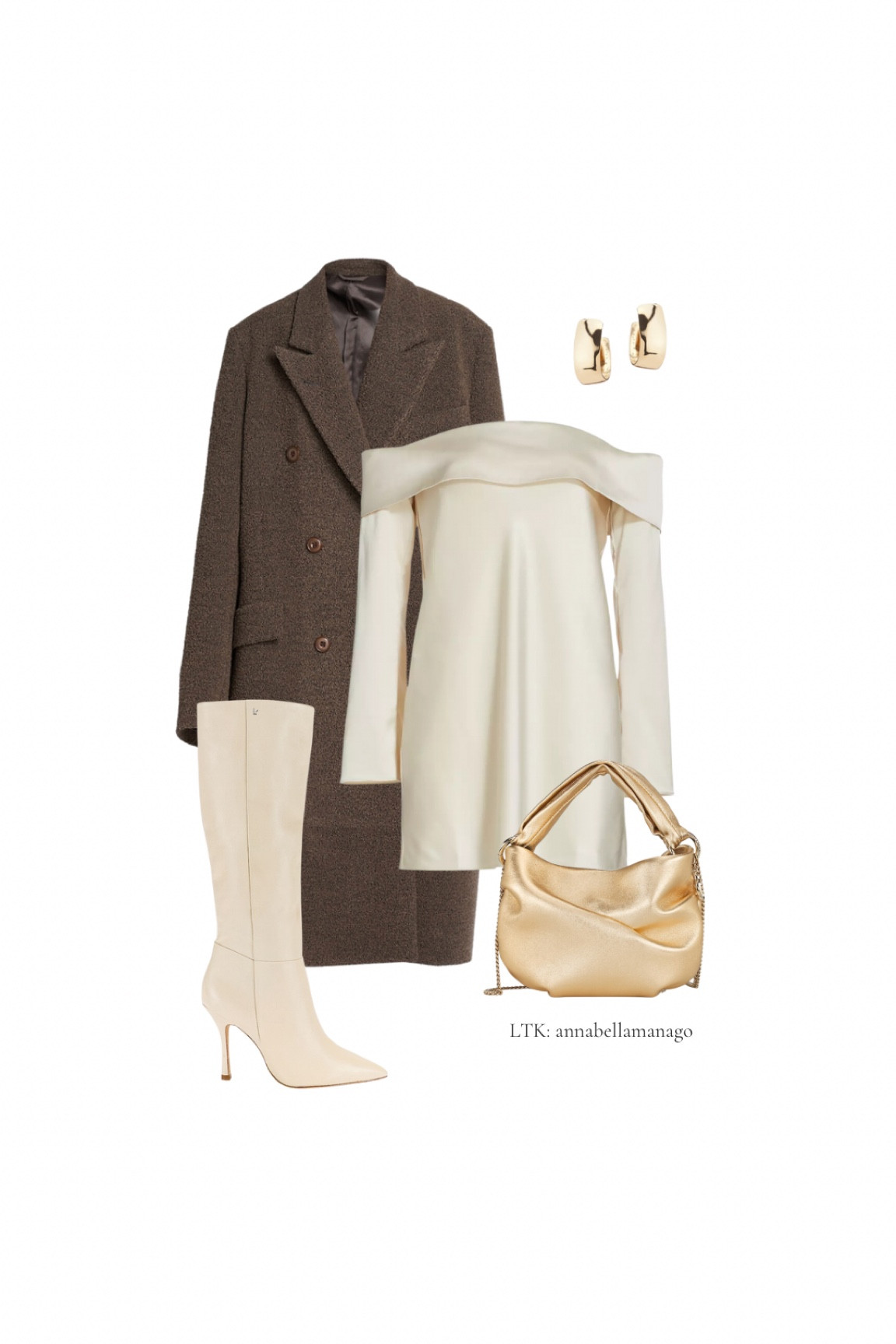 Thanksgiving dinner outfit idea🍁🍂🦃✨

Fall/Winter transitional outfit ⭐️

Aritzia off the shoulder top, white sweater, long light gray wool coat, light wash denim, brown leather boots, leather bag
#LTKParties


#LTKHoliday #LTKSeasonal #LTKHolidaySale