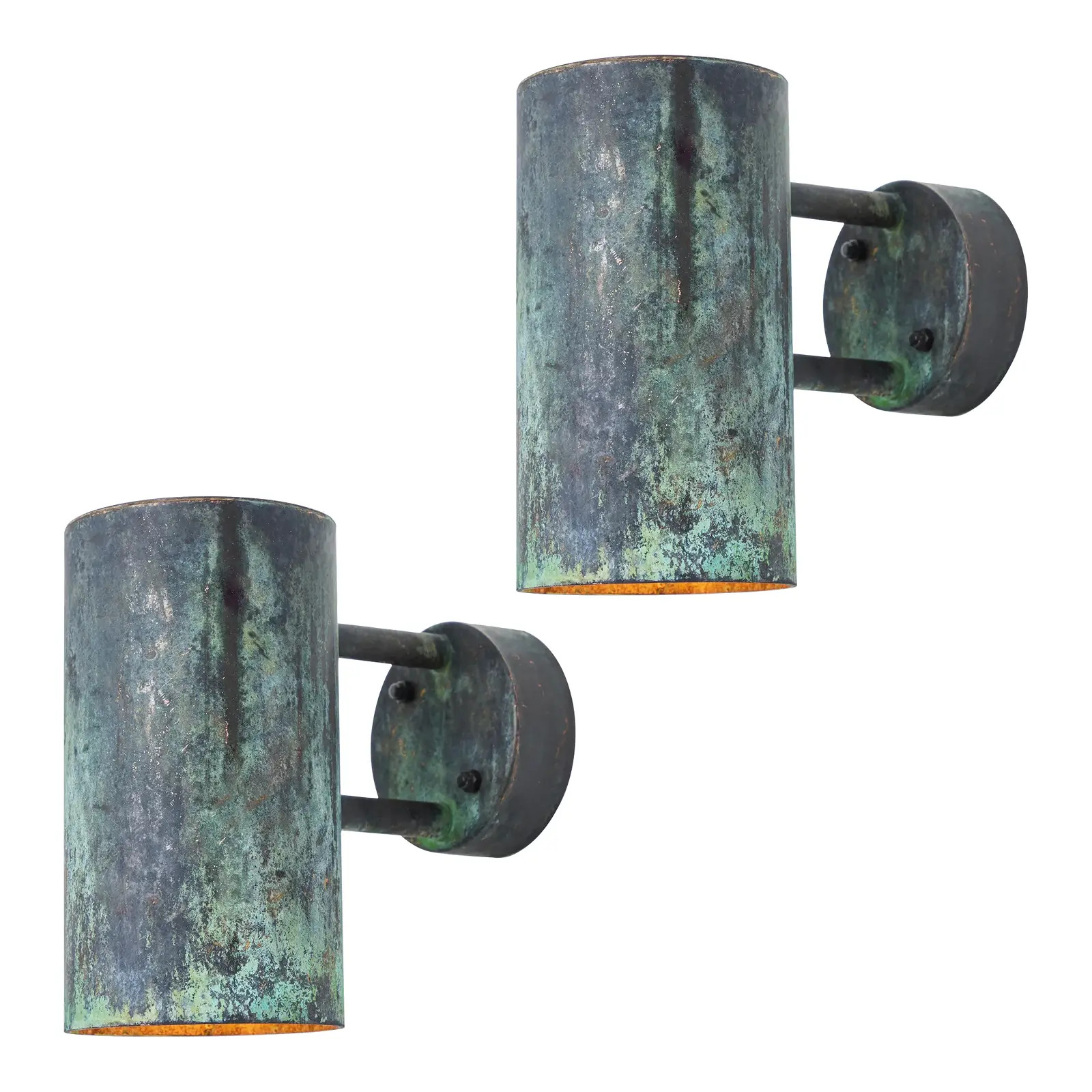 Hans-Agne Jakobsson C 627/110 'Rulle' Darkly Patinated Outdoor Sconces - a Pair | Chairish