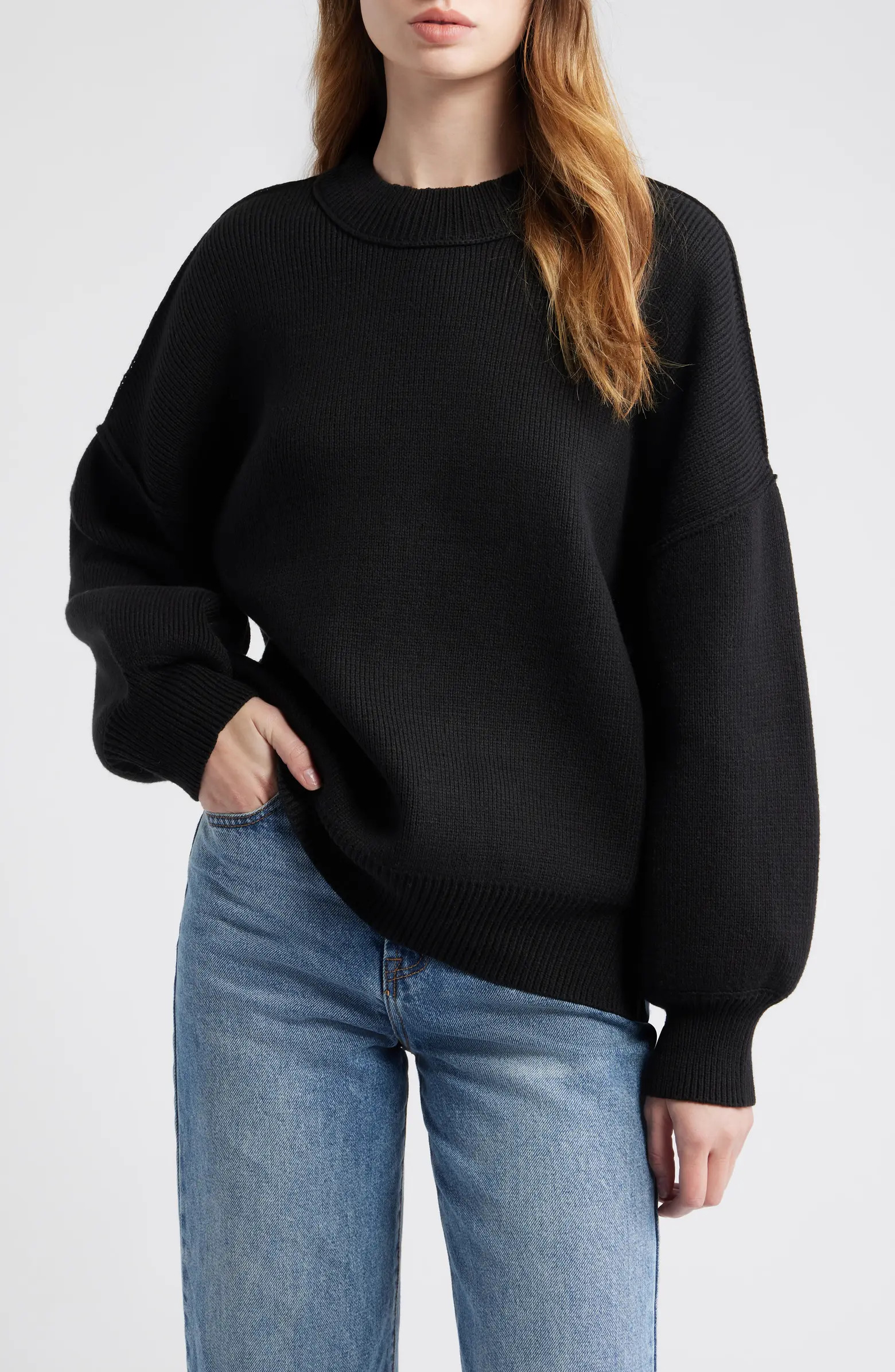Oversize Rib Sweater | Nordstrom