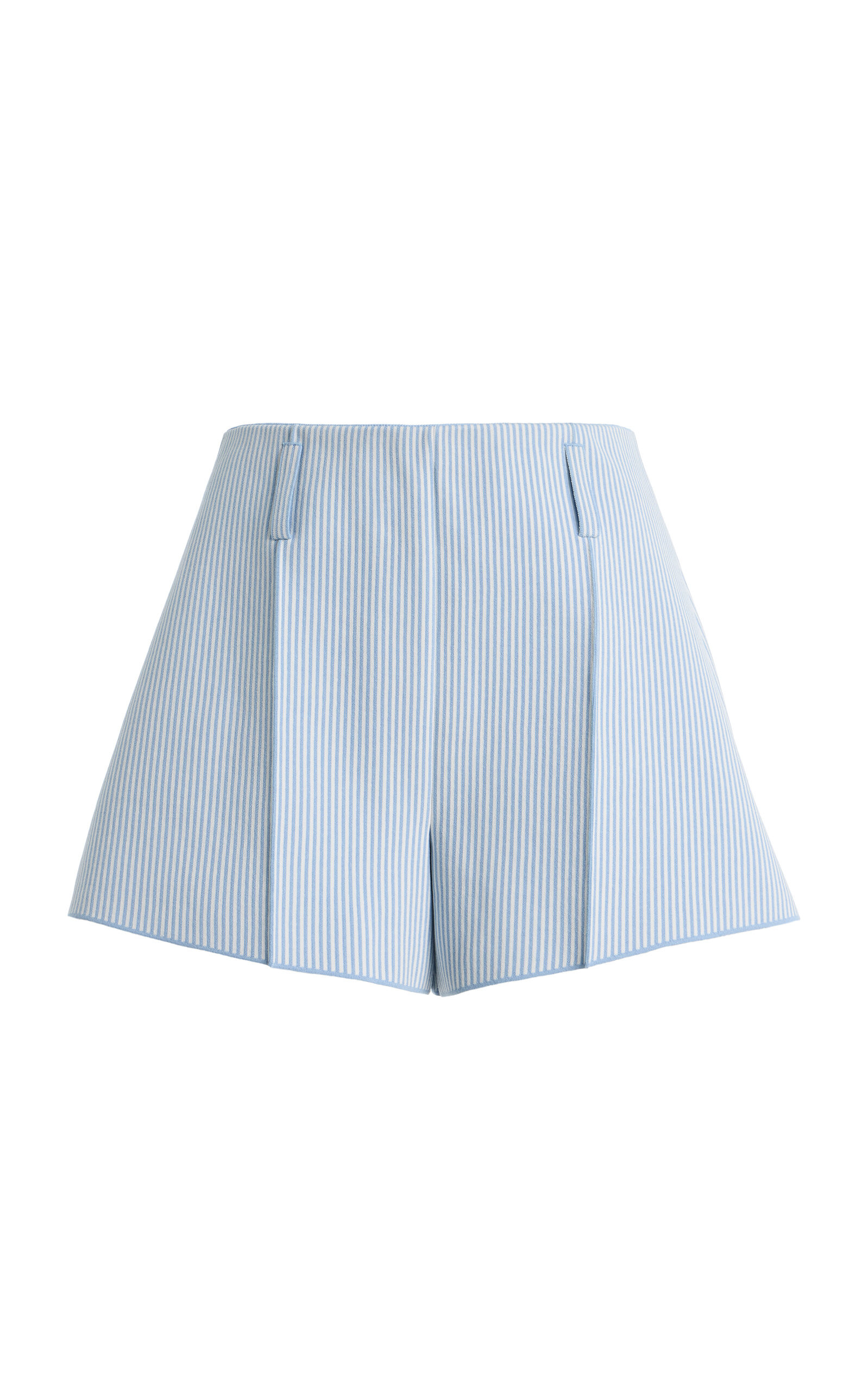 Exclusive Camilla Cotton-Blend Seersucker Shorts | Moda Operandi (Global)