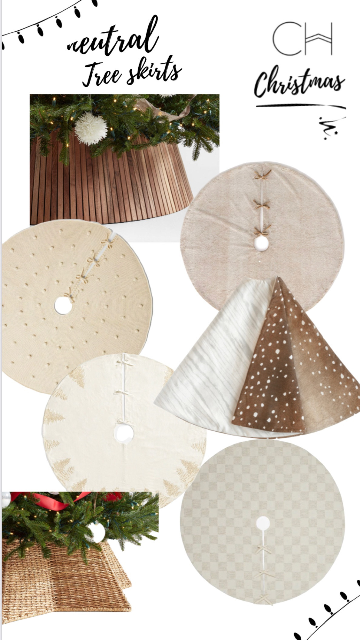 Neutral Christmas tree skirts 💫 

#LTKHolidaySale #LTKHoliday