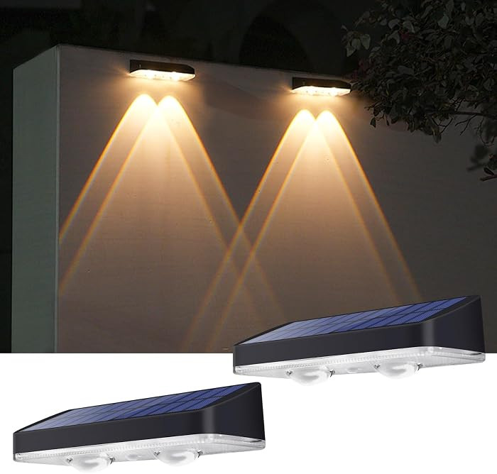 Solar Lights Outdoor Waterproof 3000K/4000K/6000K 3 Modes Solar Powered Dusk to Dawn Lighting for... | Amazon (US)