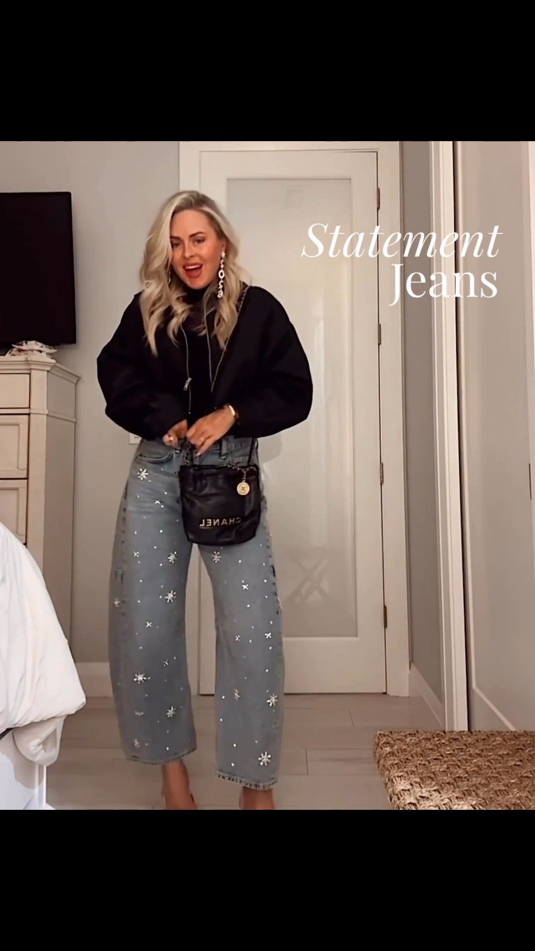 Best seller jeans! When it’s cold and you didn’t pack right! Love you ladies so much! 🤍🍸Cheers to 2026!!! 🪩✨✨

#LTKOver40 #LTKootd #LTKSeasonal