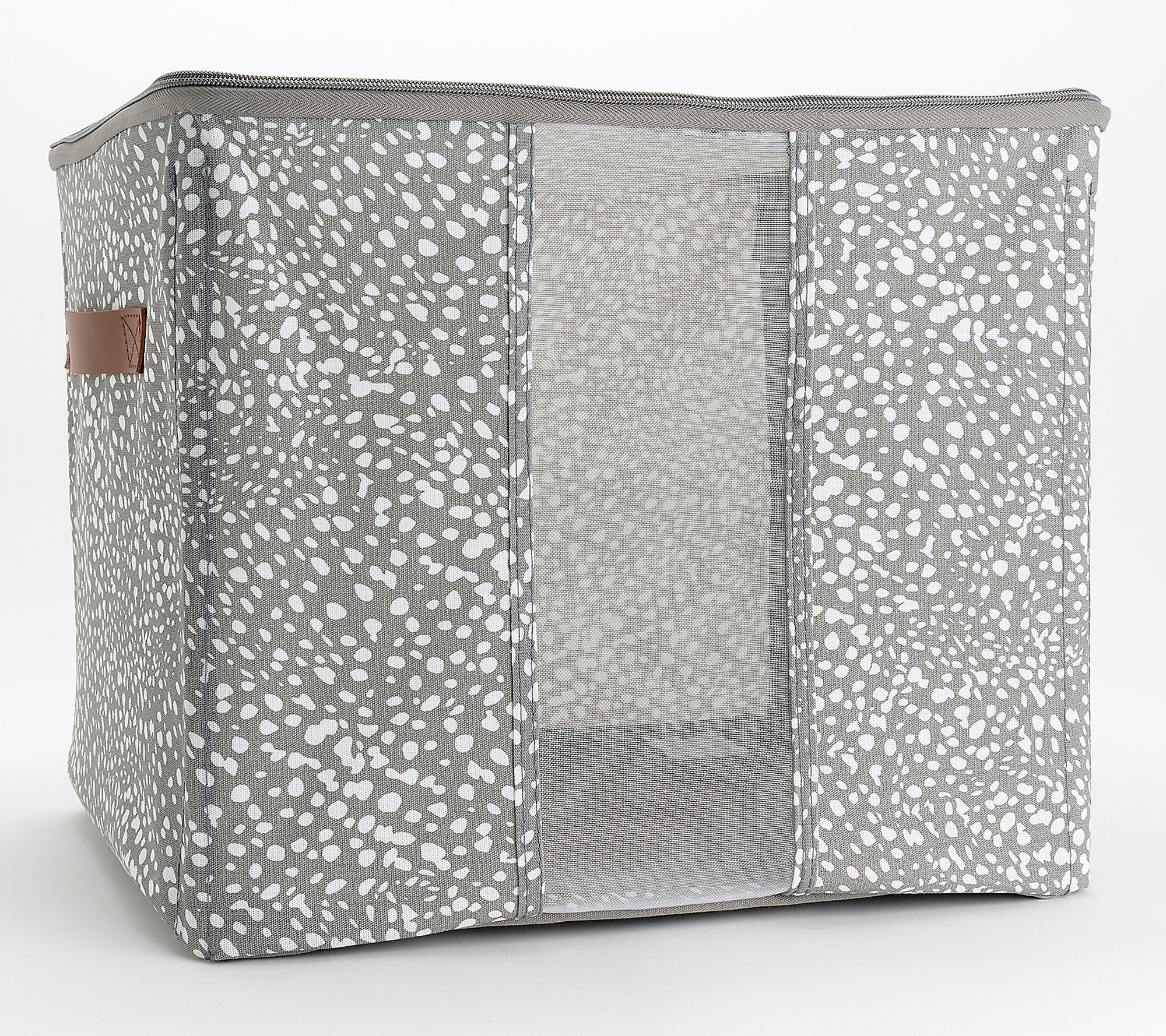 c e ll a Set of 2, 15"" x 13"" Storage Bins with Zipper Closure | QVC