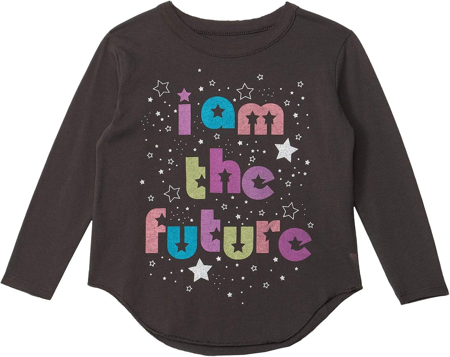 CHASER girls Recycled Vintage Jersey Long Sleeve Shirttail Tee (Toddler/Little Kids) | Amazon (US)