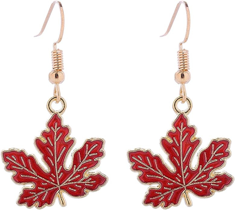 Colorful Thanksgiving Maple Leaf Dangle Earrings Dainty Fall Leaf Earrings for Women Girls Jewelr... | Amazon (US)