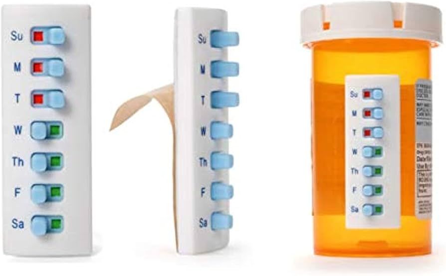 The Original Take-n-Slide Medication Tracker and Reminder~ 5 Count Package~Reusable Pill Trackers... | Amazon (US)