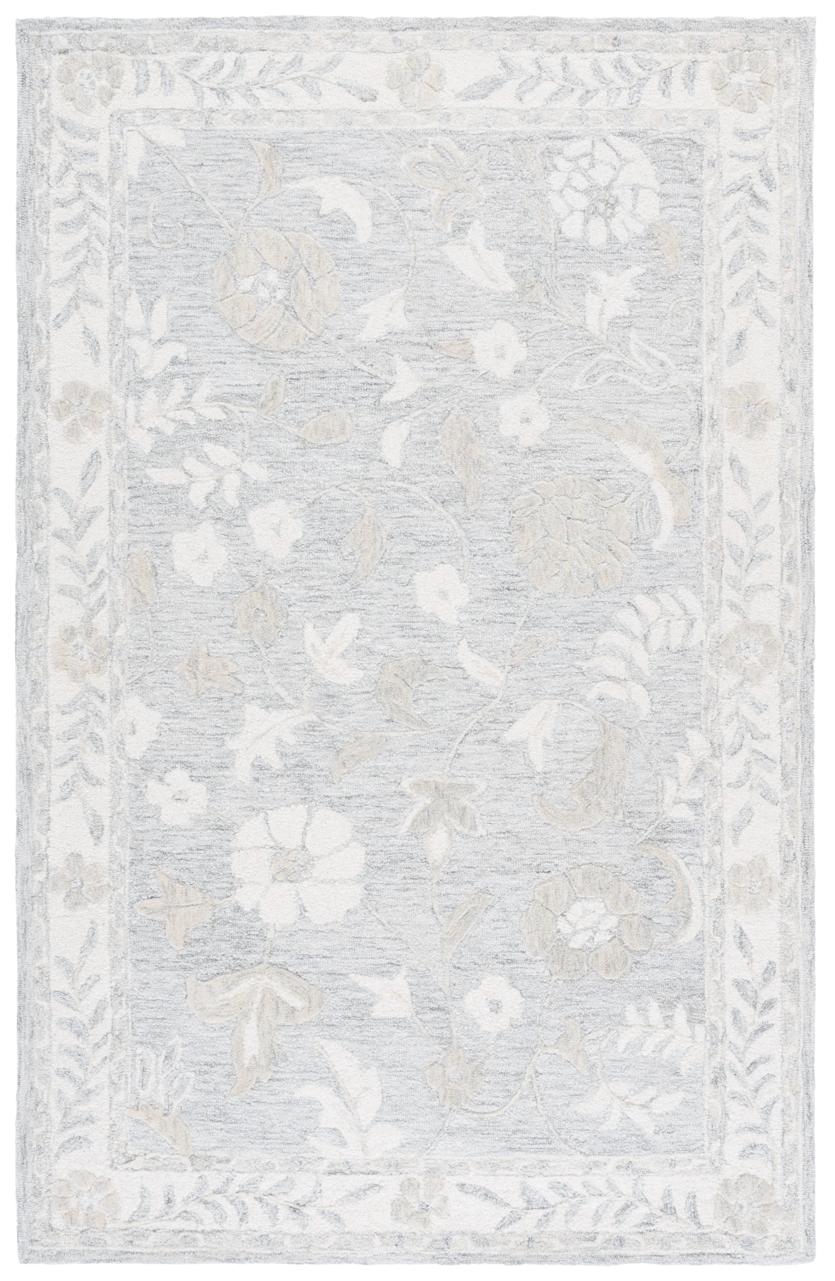 Metro 202 Hand Tufted 50% Wool; 30% Pet; 20% Cotton Floral Rug | Wayfair North America