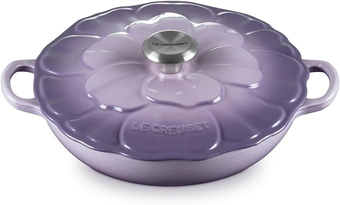 Le Creuset Enameled Cast Iron Signature Petal Braiser, 2.25 qt., Provence w/Stainless Steel Knob | Amazon (US)