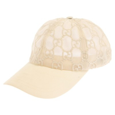 Gucci Embroidered Medallion Mesh Baseball Cap Beige 579155 3HH87 Used  | eBay | eBay US