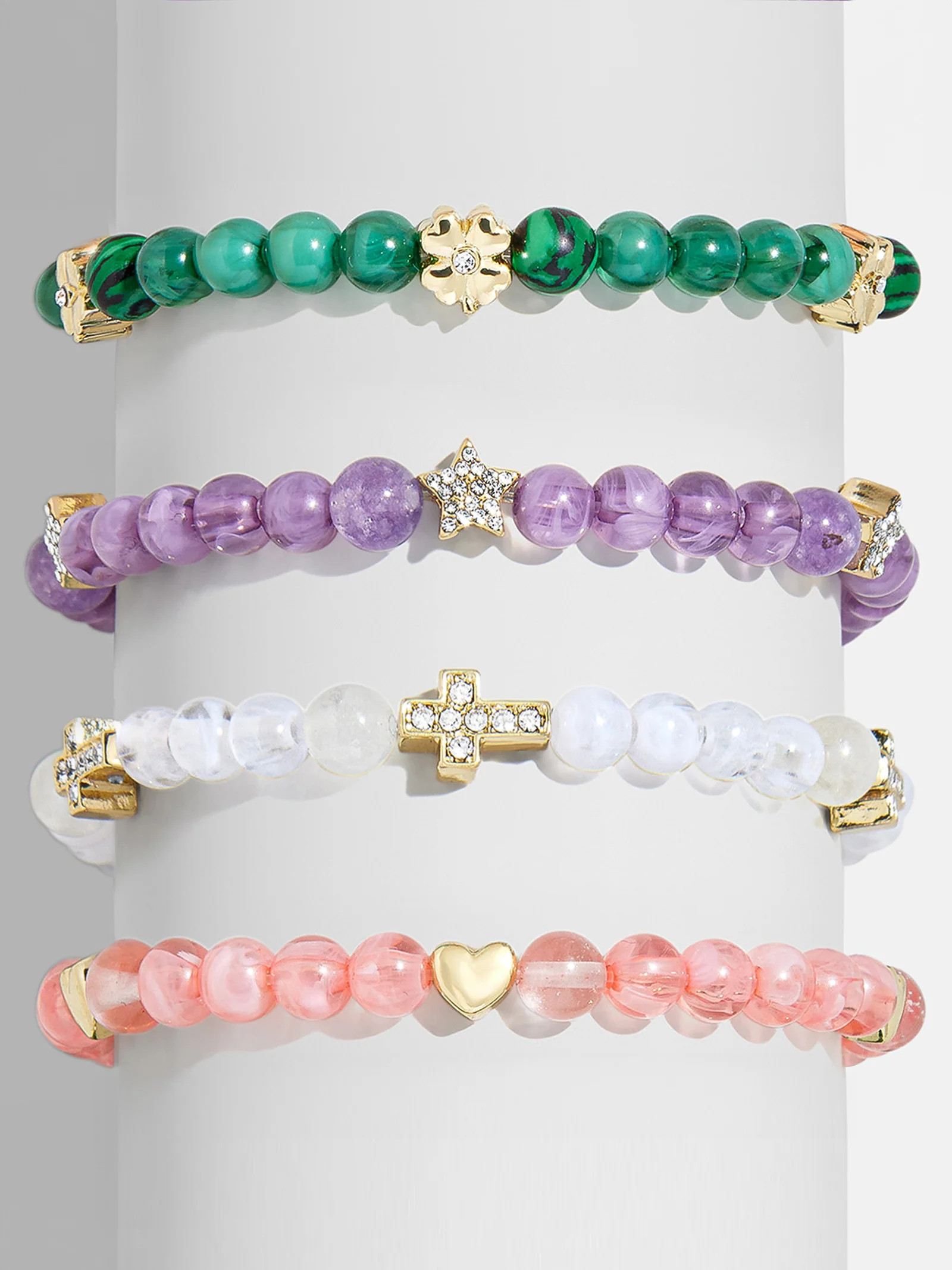 Peace of Mind Semi-Precious Bracelet - Cross | BaubleBar