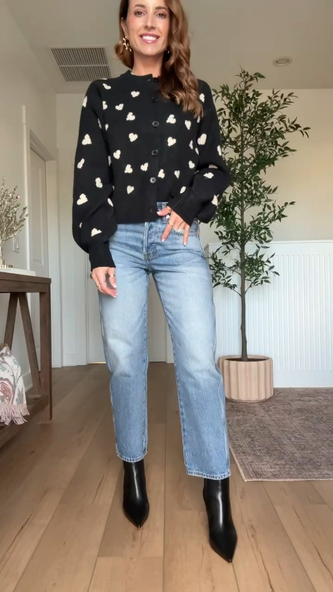 New Target mid-rise boyfriend jeans in 00. Target heart sweater. Casual outfit. Winter outfit. Spring outfit. Valentine’s Day sweater. Christian Louboutin Condodo boots - I went up half a size. 


#LTKSeasonal #LTKFindsUnder50 #LTKPetite