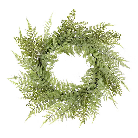 new!Linden Street 24" Fern Wreath | JCPenney