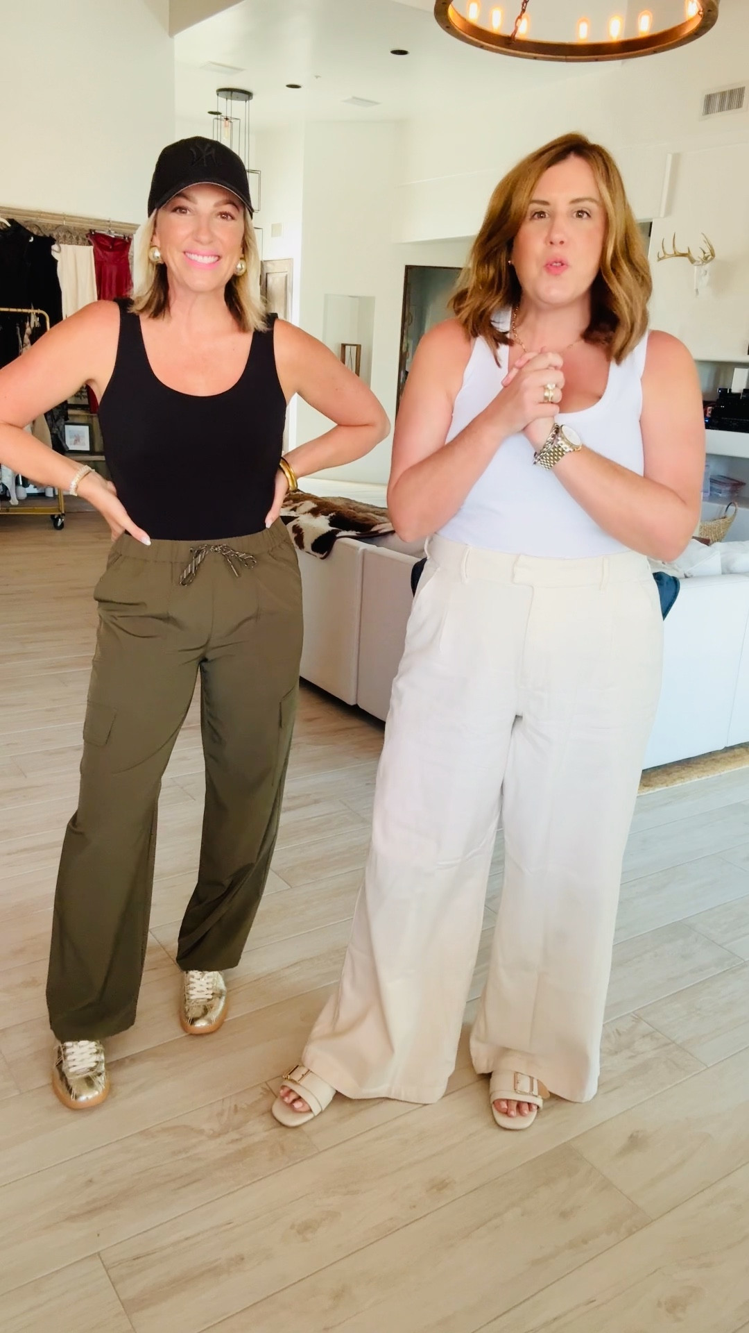 Make sure you don’t sandwich your look! Aka black too, olive pants, black shoes. Sandwiching can shorten your legs & disrupt the flow of your outfit. Instead, switch up the color of your shoe 👏

#LTKStyleTip #LTKOver40 #LTKMidsize