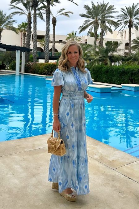 Spring dresses by Sheridan French are beautiful, feminine and timeless.   This beautiful blue okay print is fresh and will take you from spring through summer!   

#LTKSeasonal #LTKover40 #LTKstyletip