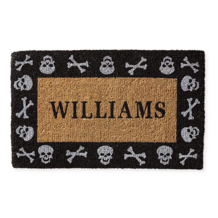 Williams Sonoma Skull n Bones Doormat | Williams-Sonoma