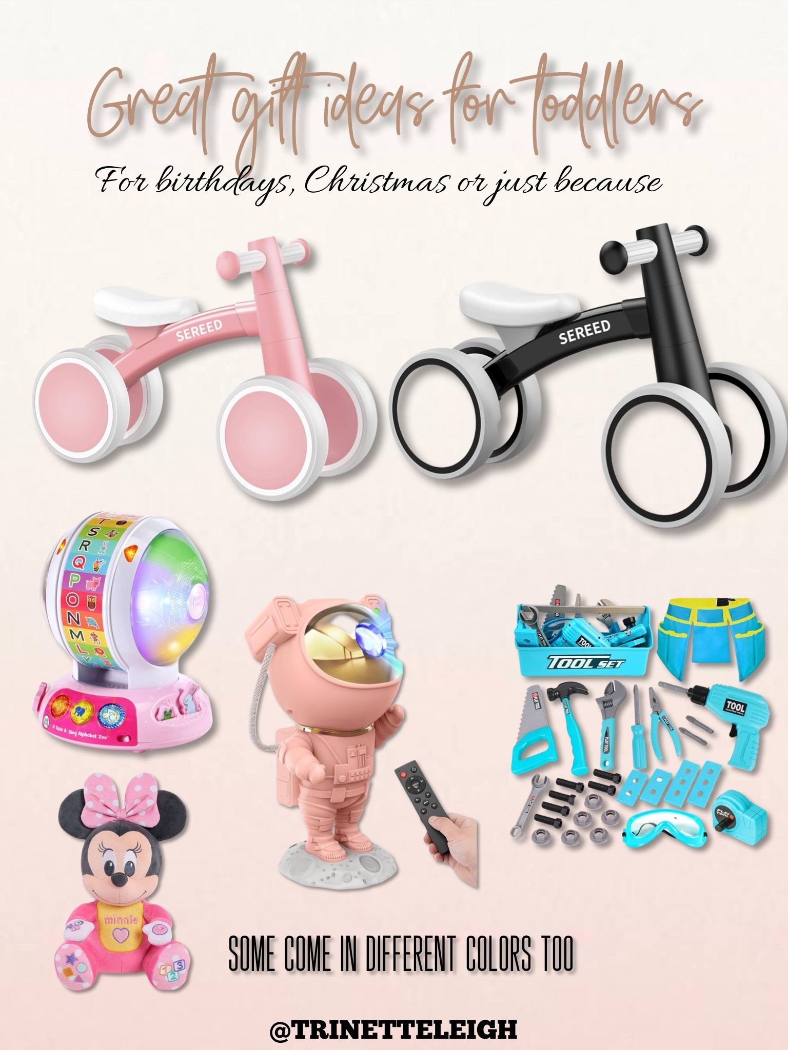 Toddler gift ideas. Gift ideas for toddler girls. Gift ideas for toddler boys. Gifts for one year old and up. Birthday gift ideas. Christmas gifts.

#LTKKids #LTKFindsUnder50 #LTKBaby