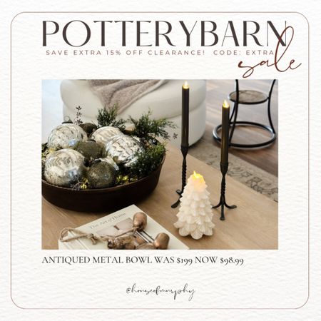 PotteryBarn clearance sale is live!  Save an extra 15% sale price with code: EXTRA

#LTKsalealert #LTKhome #LTKfindsunder100