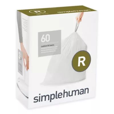 simplehuman® Code R 60-Pack 10-Liter Custom Fit Liners | Bed Bath & Beyond