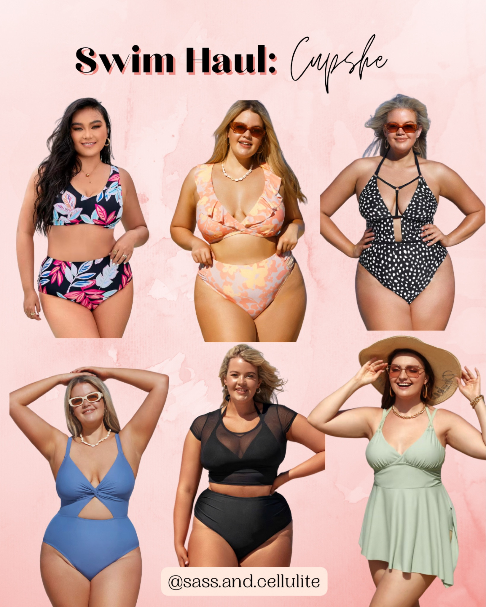 Tummy Control Swimsuit Haul  Cupshe Bikinis + One Pieces