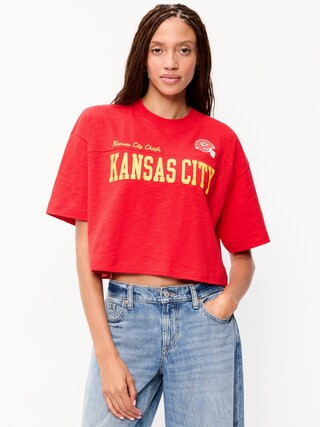 Kansas City Chiefs Vintage Oversized T-Shirt for Women | Old Navy (US)