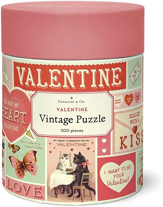 Cavallini Papers & Co. Vintage Valentine 500 Piece Puzzle | Amazon (US)