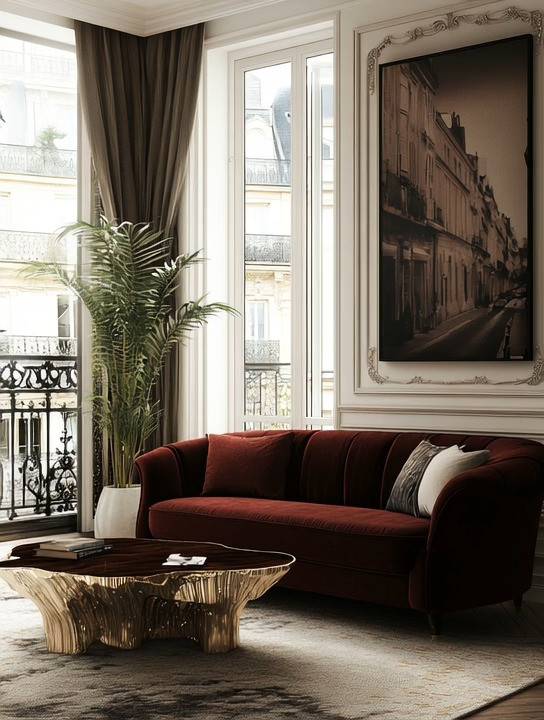 A rich burgundy velvet sofa in a modern silhouette is all it takes to create a bold, Persian-inspired living space at home.
This one statement piece instantly anchors the room, adding depth, warmth, and a sense of old-world richness interpreted through a modern lens. The plush velvet texture paired with clean, contemporary lines creates a look that feels dramatic yet refined—bold without feeling heavy.

What makes this sofa so powerful is its versatility. Once it’s in place, you can effortlessly build around it with natural wood elements, sculptural trays, layered greenery, curated artwork, and statement mirrors. Burgundy acts as a grounding color, allowing surrounding pieces to shine while maintaining a cohesive, luxurious atmosphere.

This is the beauty of intentional design: one strong piece doing the work of many. Elegant, expressive, and timeless, a burgundy velvet sofa transforms any room into a space that feels collected, cultured, and beautifully elevated.

#BurgundySofa #StatementLivingRoom #TimelessBoldDecor 

 #LTKHome