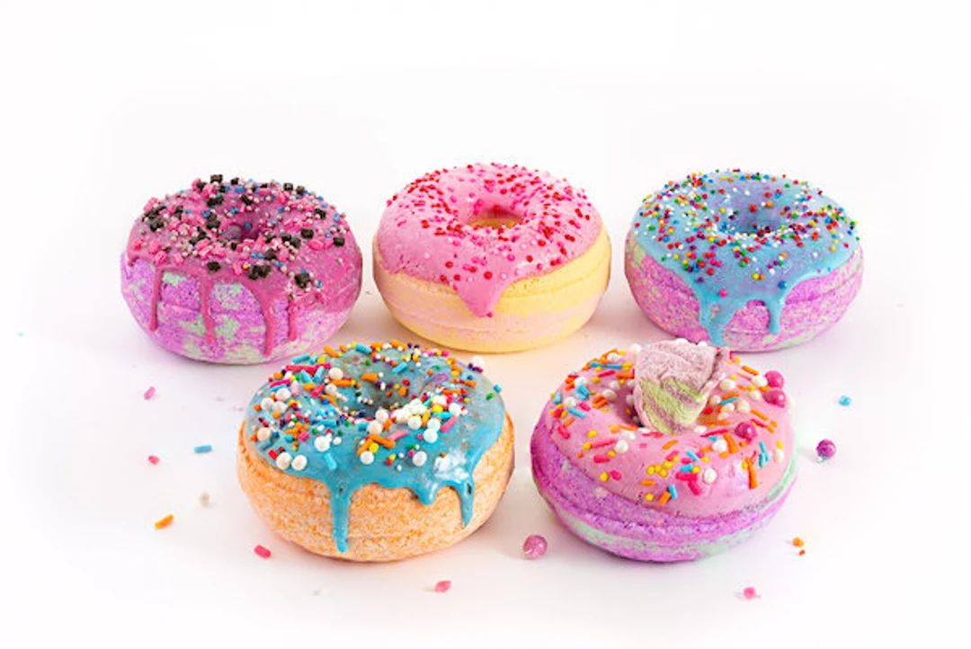 Donut Bath Bombs Halloween Bath Bombs Kids Birthday Gift - Etsy | Etsy (US)