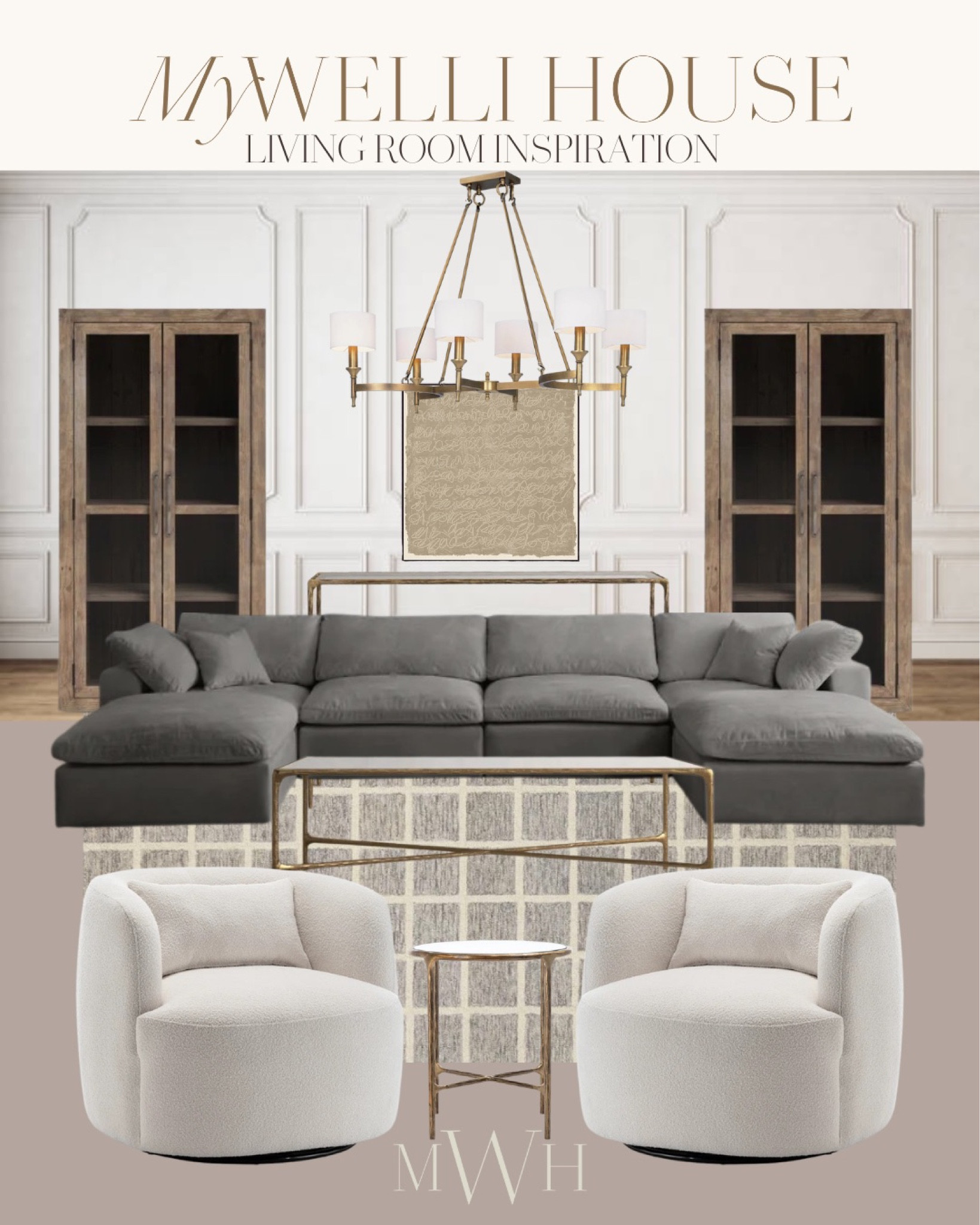 Wayfair finds: designer inspired furniture for your living room. 
Display cabinets, couches, sectional couch, accent chair, designer inspired coffee table and console table.  

#LTKFind #LTKhome #LTKunder100
