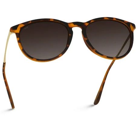 WearMe Pro - Round Retro Polarized Lens Classic Sunglasses for Women and Men | Walmart (US)