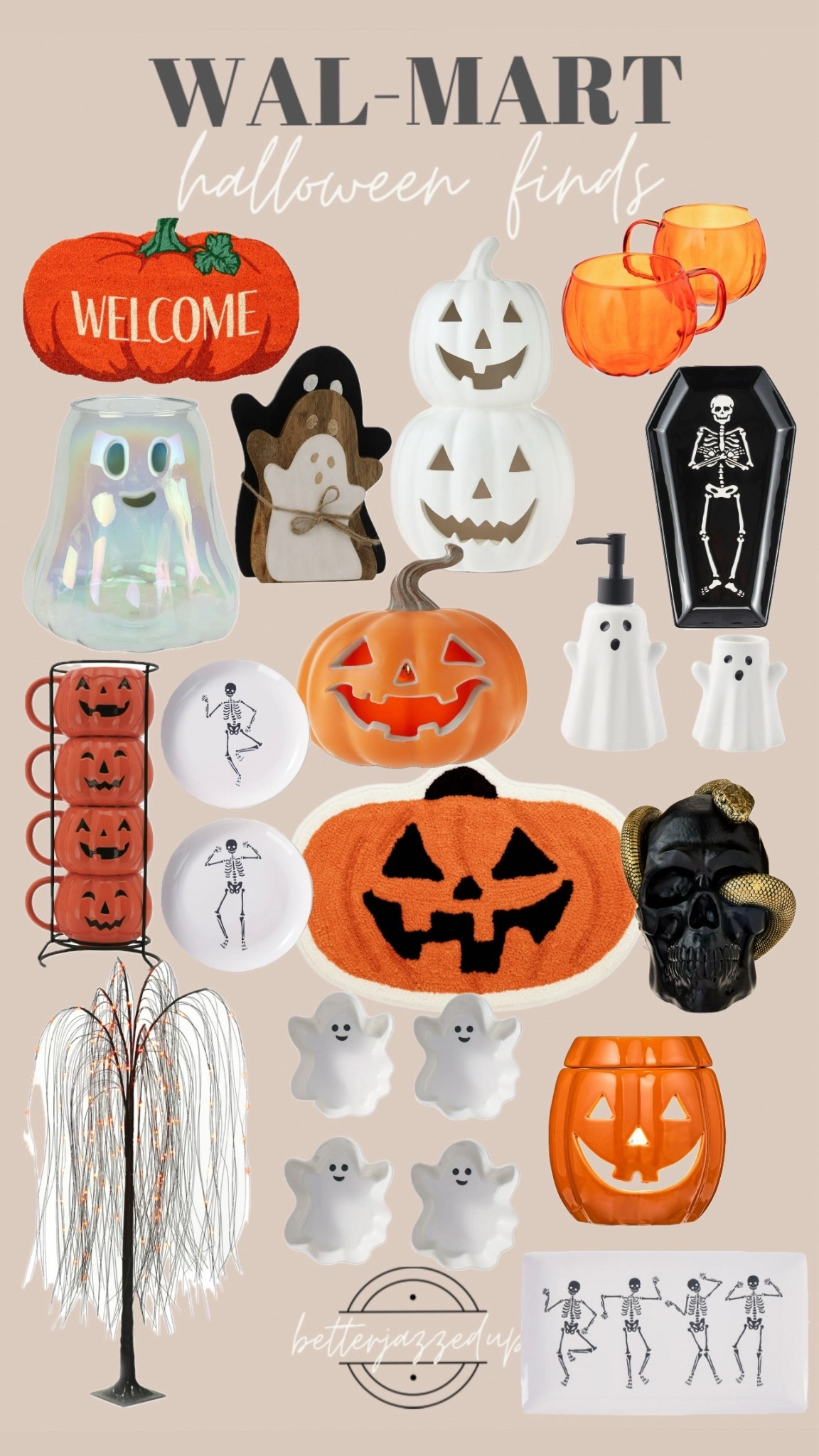 🎃 WALMART HALLOWEEN FINDS 🎃
Budget-friendly, spooky, and SO cute! From pumpkin mugs to skeleton plates, ghost soap dispensers, and that light-up tree—these pieces are perfect for making your home festive without breaking the bank. ✨

#WalmartHome #HalloweenDecor #BudgetFriendlyStyle #SpookySeason #LTKFinds #LTKHome

#LTKSeasonal #LTKFamily #LTKHome